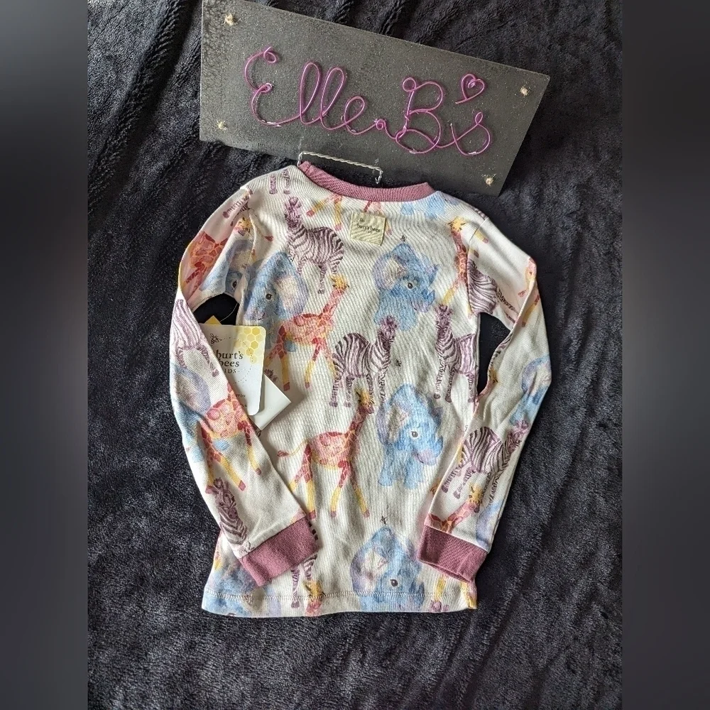 NWT Burts Bees Safari Pajama Top 5T